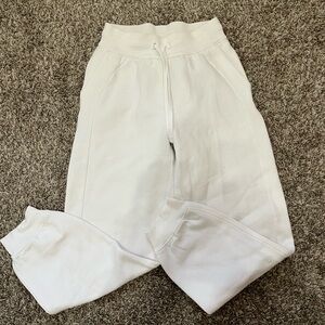 White Lululemon Sweatpants